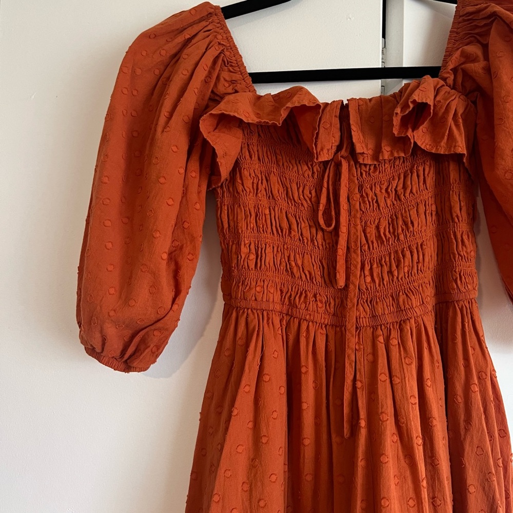 DOEN style burnt Orange dress